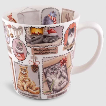 Becher/Tasse Katzenfamilie