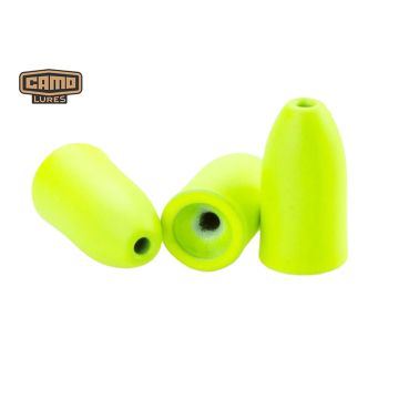 CAMO Tungsten Bullet Weight Chartreuse