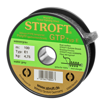 STROFT Schnur GTP E Wassergrau 100 m