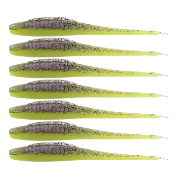 ZECK Gummifisch "Barsch-Alarm" Shaky Stick Purple Chartreuse