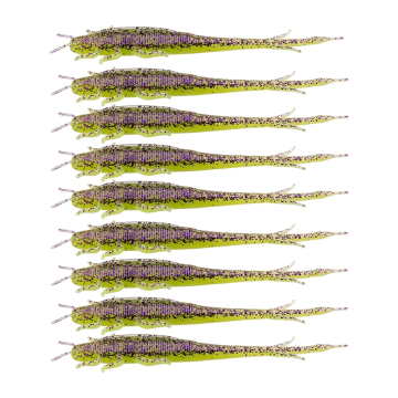 ZECK Gummifisch "Barsch-Alarm" Shaky Sneaker Purple Chartreuse