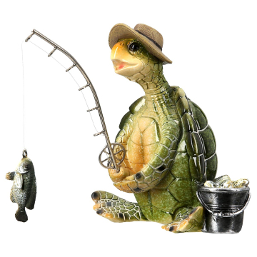 Gilde Figur Schildkröte Angler