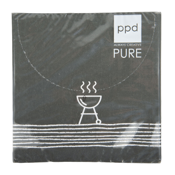 PPD Servietten BBQ anthracite Napkin
