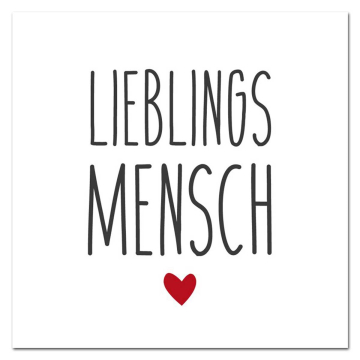 PPD Serviette Lieblingsmensch