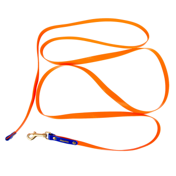 Niggeloh Biothane Schlepp- und Ausbildungsleine Glossy 3M Orange