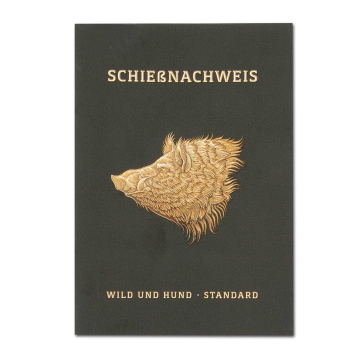 WILD UND HUND Edition: Schießnachweisheft Keilerkopf