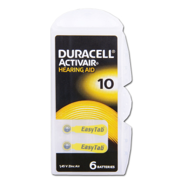 Duracell Activair Hörgerät-/Gehörschutzbatterien (6 Stück)