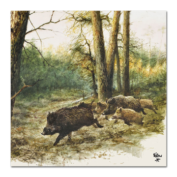 Jagdservietten Poortvliet Sauen