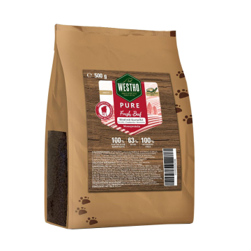 WESTHO Trockenfutter PURE Rind & Kartoffel (63 % Rind)