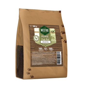 WESTHO Trockenfutter PURE Ente mit Reis (67 % Ente)