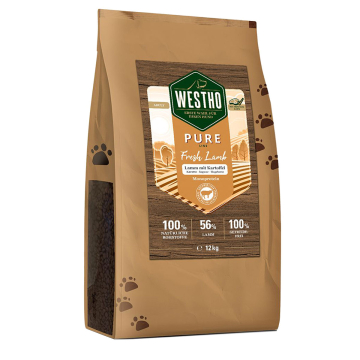 WESTHO Trockenfutter PURE Lamm & Kartoffel (56 % Lamm)