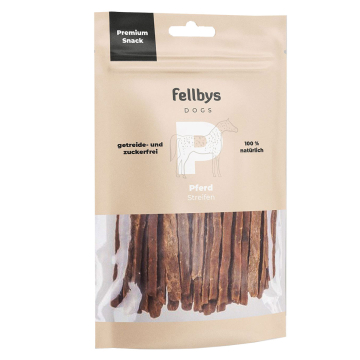 Fellbys Hundesnacks Pferd in Streifen 70g