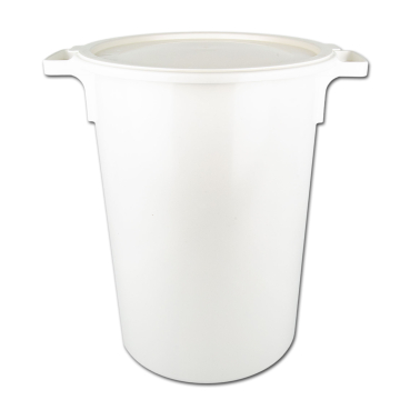 Tonne mit Deckel weiß (50 Liter)