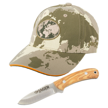 Set: JAGEN WELTWEIT Cap + Messer