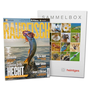 DER RAUBFISCH Jahresabo + Heintges Grundaustattung Angeln
