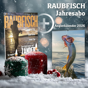 Raubfisch Jahresabo + Angelkalender 2026