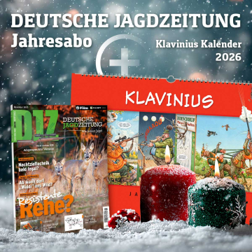 DEUTSCHE JAGDZEITUNG Jahresabo + Klavinius Jagdkalender 2026