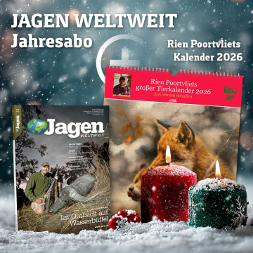 JAGEN WELTWEIT JAGEN WELTWEIT Jahresabo + Rien Poortvliets großer Tierkalender 2026