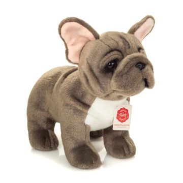 Teddy-Hermann Kuscheltier Französische Bulldogge grau