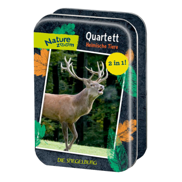 Nature Zoom: Quartett-Kartenspiel - heimische Tiere