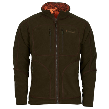 Pinewood Furudal Reversible Camou Fleecejacke Jagdbraun/Strata Blaze