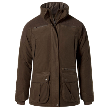 Pinewood Smaland Forest Padded Damen-Jacke Suede Braun