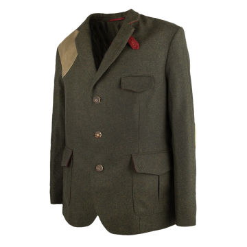 KEYLER Herren-Schießsakko "Niedermoor" olivgrün + rot Gr. 54