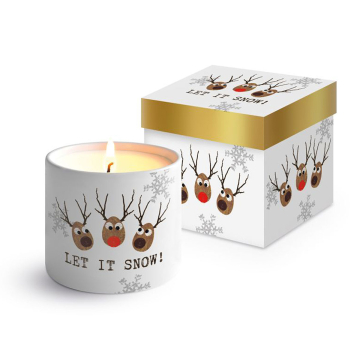 PPD Kerze Let it Snow in Geschenkbox