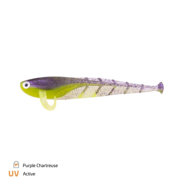 ZECK Gummifisch Quappie Purple Chartreuse