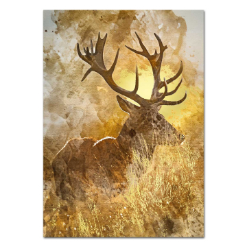 WILD UND HUND Galerie Poster Goldhirsch