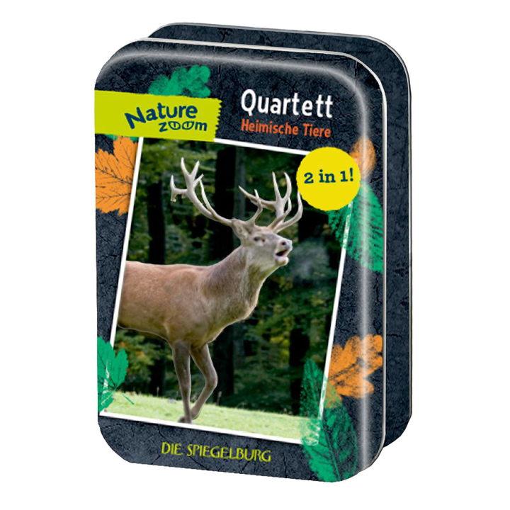 Nature Zoom: Quartett-Kartenspiel - heimische Tiere