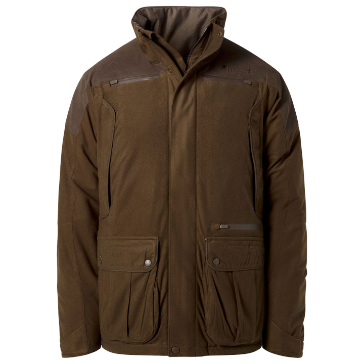 Pinewood Smaland Forest Padded Herren-Jacke Suede Braun