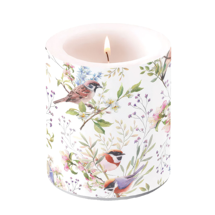 Ambiente Kerze Busy Birds