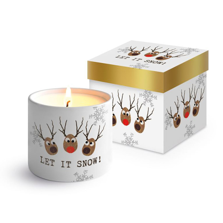 PPD Kerze Let it Snow in Geschenkbox