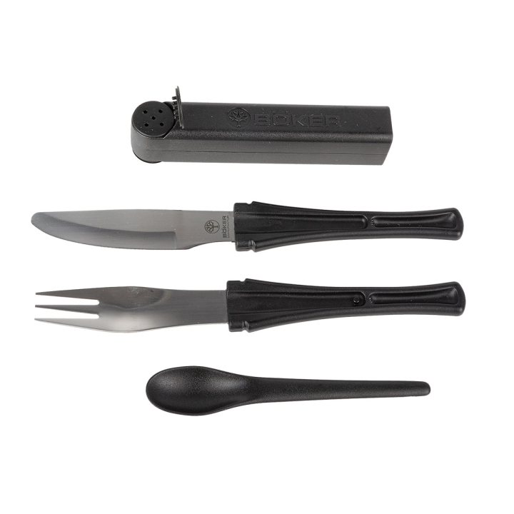 B&ouml;ker Essbesteck Snac Pac Black