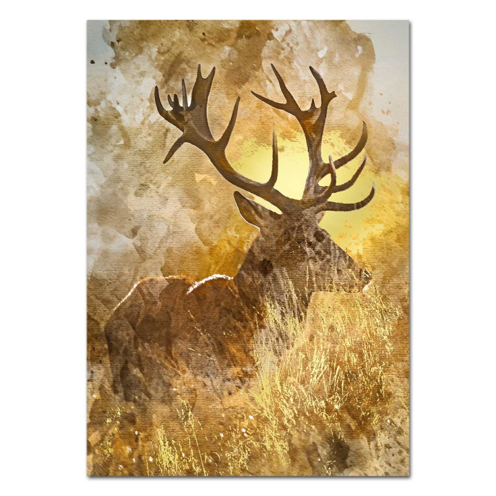 WILD UND HUND Galerie Poster Goldhirsch