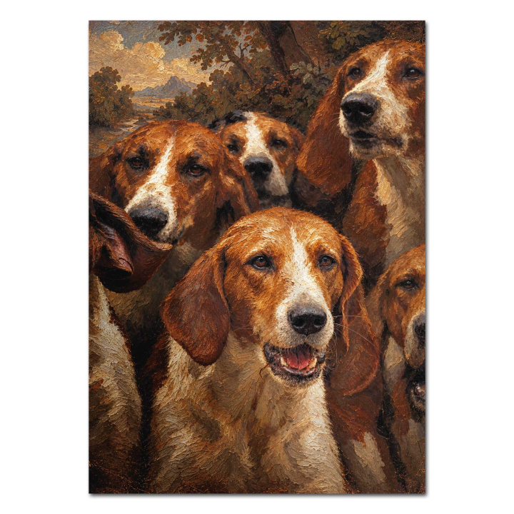 WILD UND HUND Galerie Poster Hundemeute