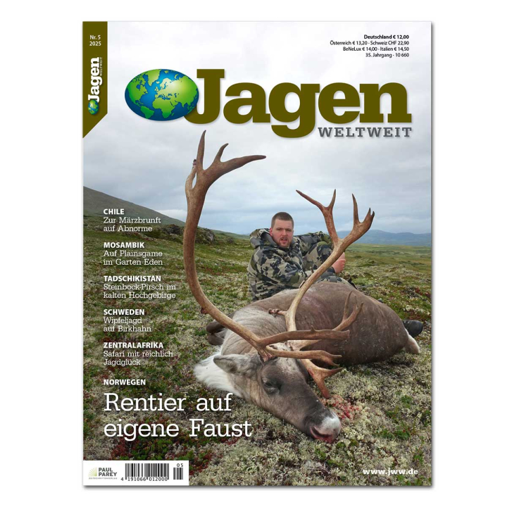 JAGEN WELTWEIT ANGEBOT 2025: 6 Hefte + Online-Magazin