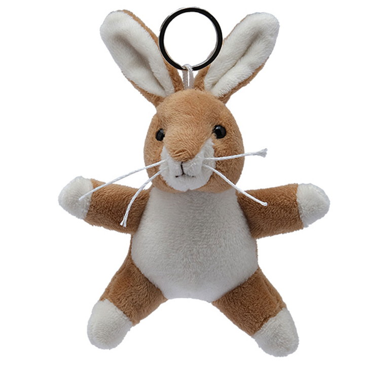 Schlüsselanhänger Hase aus Plüsch