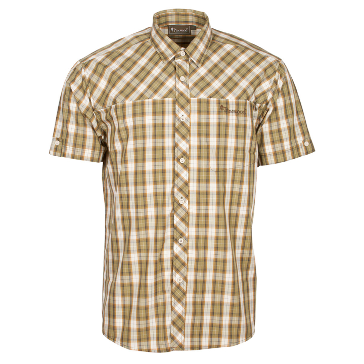 Pinewood Cliff Hemd Kurzarm Khaki/Bronze