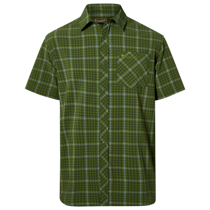 Pinewood Outdoor Herren-Sommerhemd Kiefergr&uuml;n