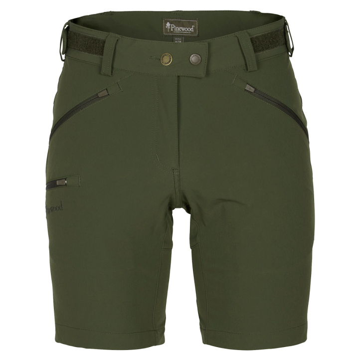 Pinewood Abisko Light Stretch Shorts Damen Moosgr&uuml;n