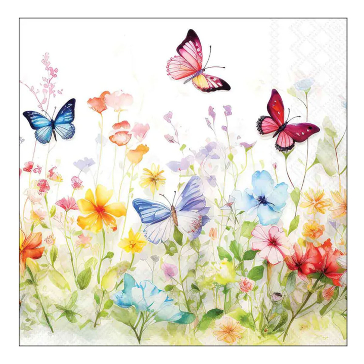 Ambiente Servietten Butterflies in Field