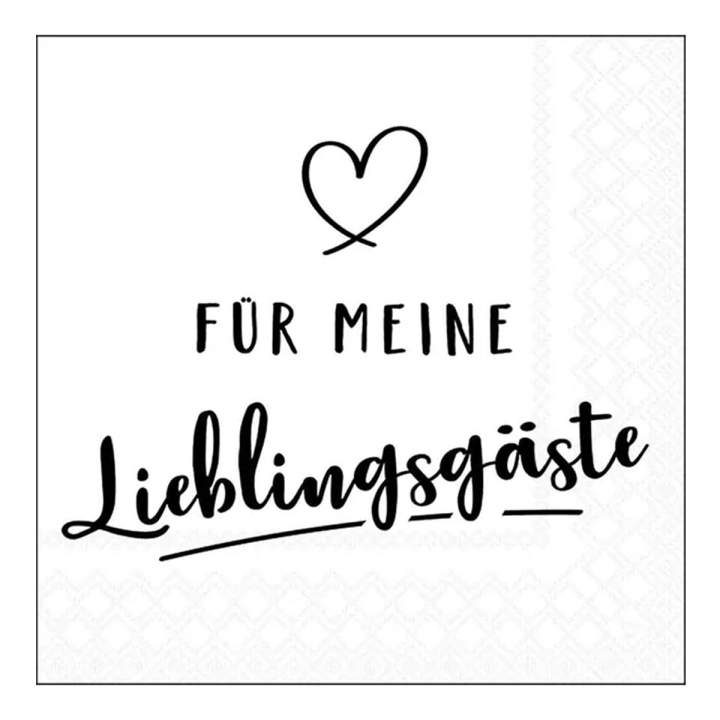 Ambiente Servietten F&uuml;r meine Lieblingsg&auml;ste