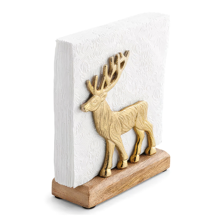 Ambiente Servierttenhalter Reindeer gold