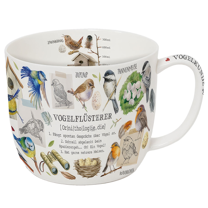 Jumbo-Becher/Tasse Vogelkunde
