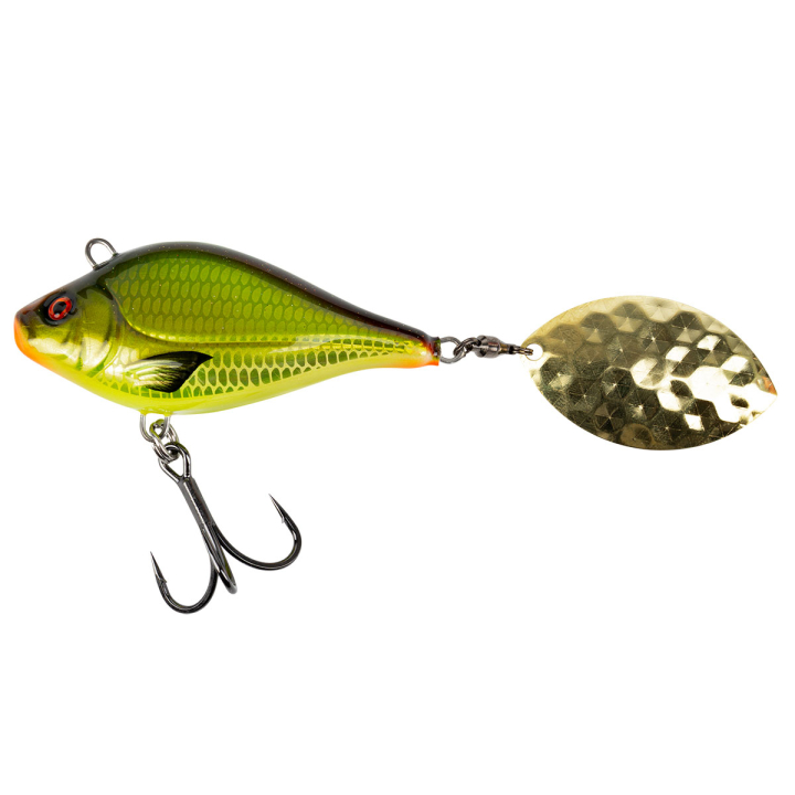 Raubfisch Edition: Hechtgranate Größe M Motoroil/Fluogelb