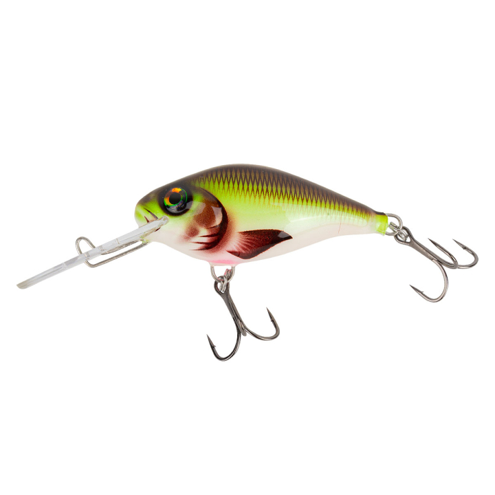 Hybrida Wobbler Typ "C4T" Deep Crank Fisch & Fang Sonderfarbe: Pumpkin Chartreuse (PCH)