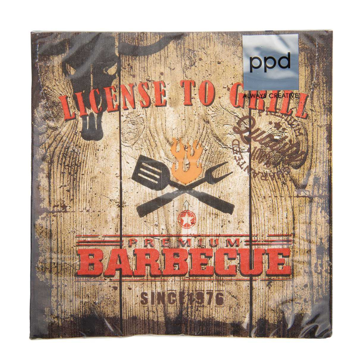 PPD Servietten License to Grill