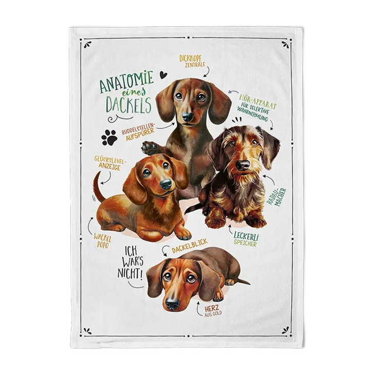 Geschirrtuch Dackelblick